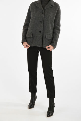 Wool 3 Button A line Jacket