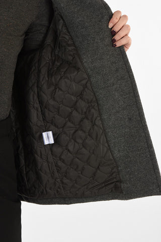 Wool 3 Button A line Jacket