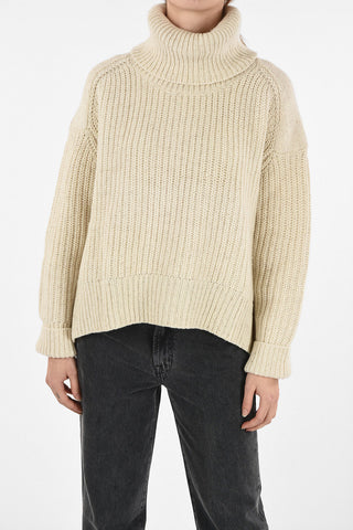 maglia crochet DIANA  a collo alto