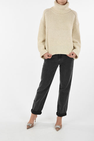 maglia crochet DIANA  a collo alto