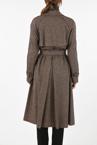 Houndstooth Double Breasted Coat