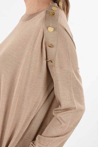 double split-side hem knit Tunic dress