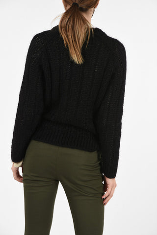 mohair v-neck sweater