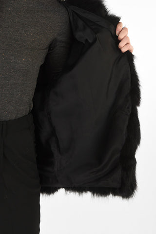  Lined Fox Fur With Jewel Collar