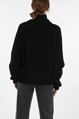 turtle-neck sweater  with frontal Breast pocket