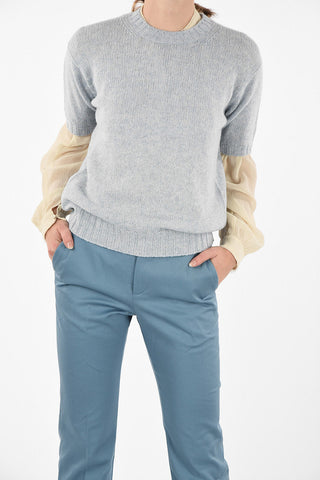 Short Sleeve crew-neck sweater