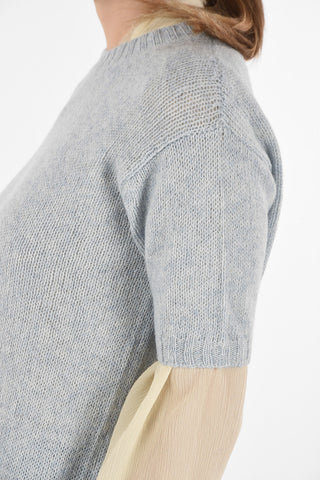 Short Sleeve crew-neck sweater