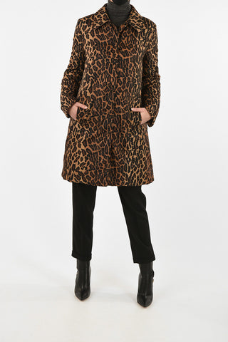 Animal Printed Padded Coat