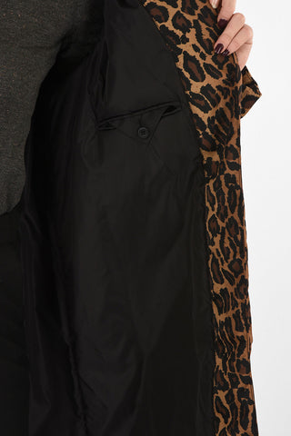 Animal Printed Padded Coat