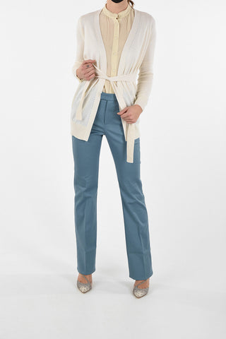 cardigan CALIA in seta e in cashmere con strass