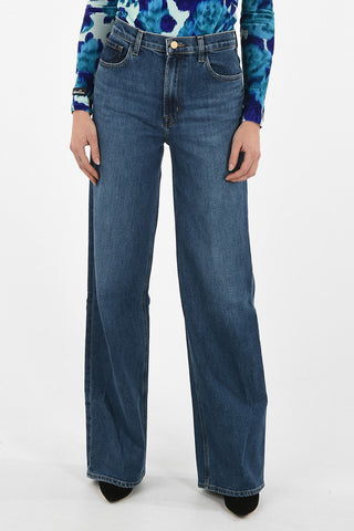 @HOSKO ELSA high-rise waist wide jeans