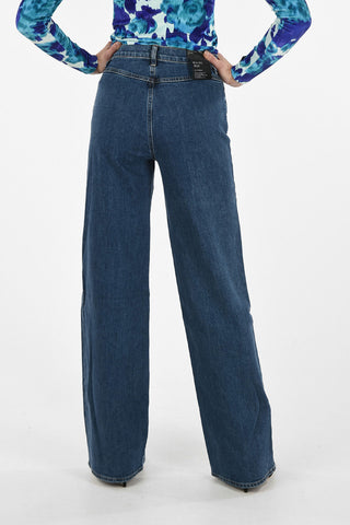 @HOSKO ELSA high-rise waist wide jeans