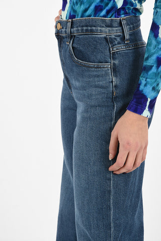 @HOSKO ELSA high-rise waist wide jeans
