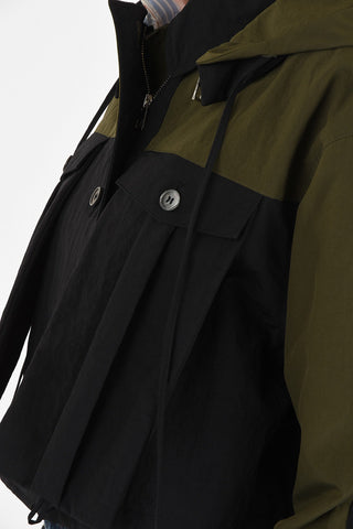 Cropped Parka with Removable Hood