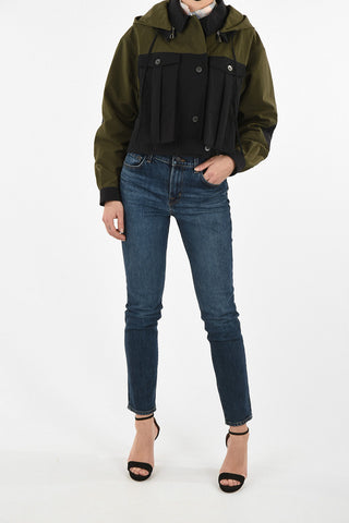 Cropped Parka with Removable Hood