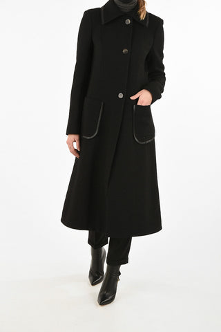 Patch Pocket a-line coat