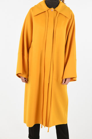 Tie Neck Oversized Coat