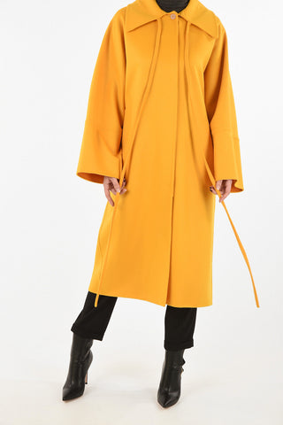 Tie Neck Oversized Coat