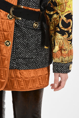 Cappotto Corto Herringbone 
