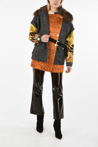 Cappotto Corto Herringbone 