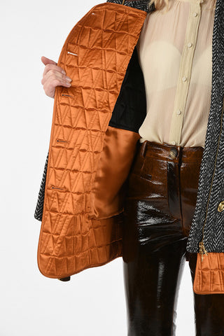 Cappotto Corto Herringbone 