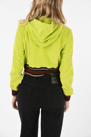 Chenille Crop Sweatshirt