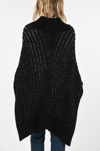 Asymmetrical Cable Knit Sweater