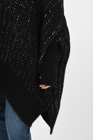 Asymmetrical Cable Knit Sweater