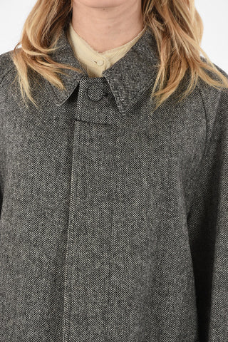 Wool Herringbone Coat