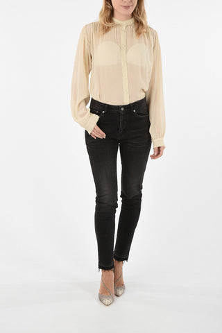 denim stretch dark wash jeans