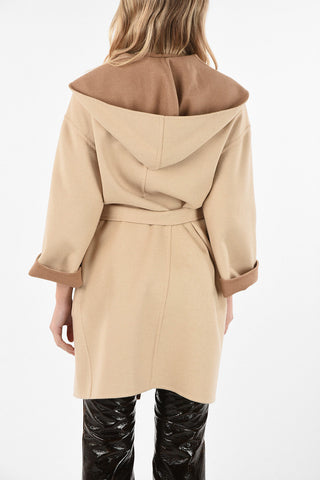 Camel Wool Reversible Trench