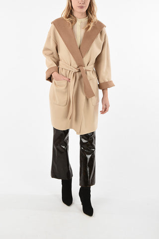Camel Wool Reversible Trench