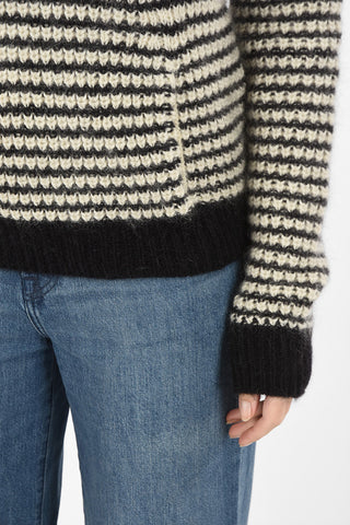 Hooded Striped Sweater