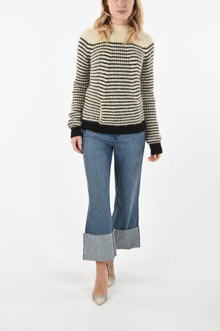 Hooded Striped Sweater