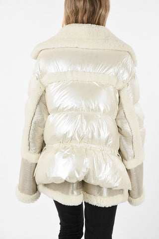 Shearling MONTAIGNE Jacket with Padded Sleeves