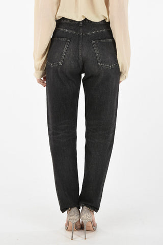 dark wash straight fit jeans