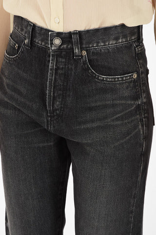 dark wash straight fit jeans