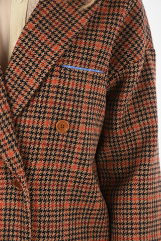 Houndsthoot Double Breasted Coat