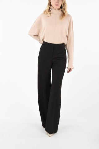 Virgin Wool Wide Leg Pant