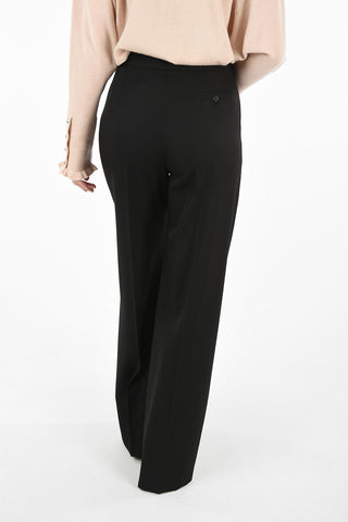 Virgin Wool Wide Leg Pant