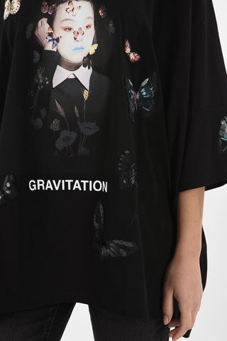 Print Oversize Gravitation T-shirt