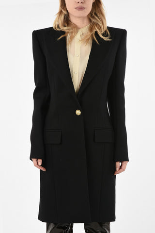 Wool Single Breasted Coat
