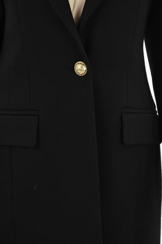 Wool Single Breasted Coat