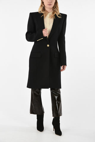 Wool Single Breasted Coat
