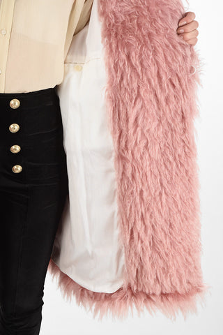 Cotton and Mohair Fur Coat