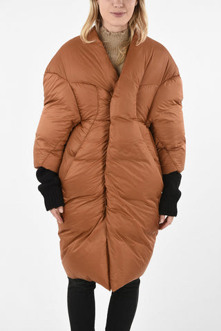 Nylon ¾ Sleeve CJ COAT Down Jacket RUST