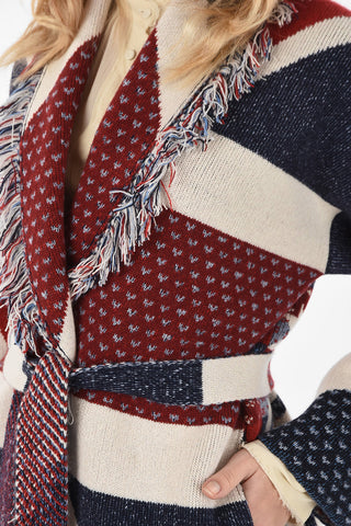 fringed cardigan