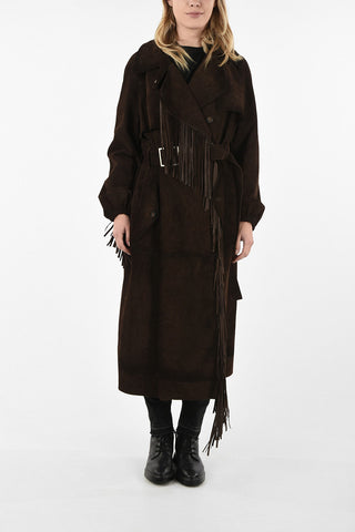 Leather Fringed Trench