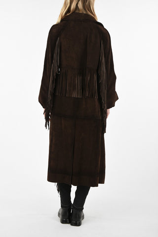 Leather Fringed Trench