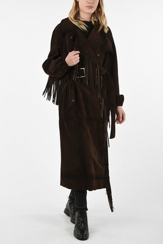 Leather Fringed Trench
